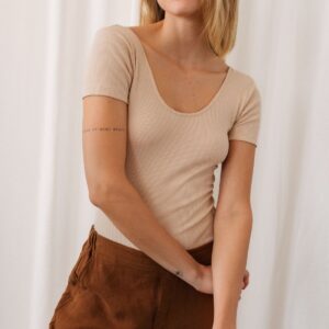 Alabat T-Shirt Body Stripes Beige