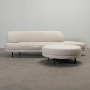 Bolia Grace 3-istuttava sohva rahilla vaaleanbeige