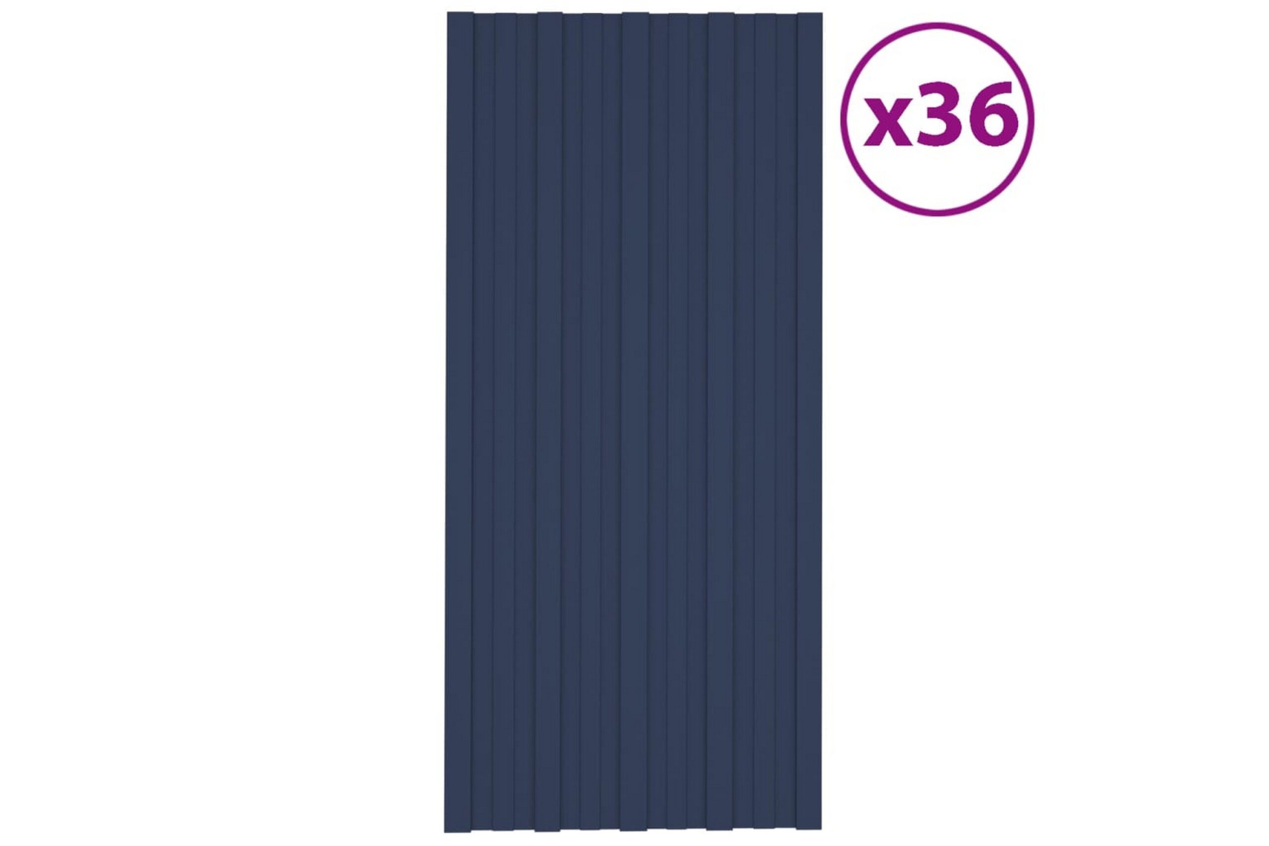 Kattopaneeli 36 kpl galvanoitu teräs antrasiitti 100x45 cm -