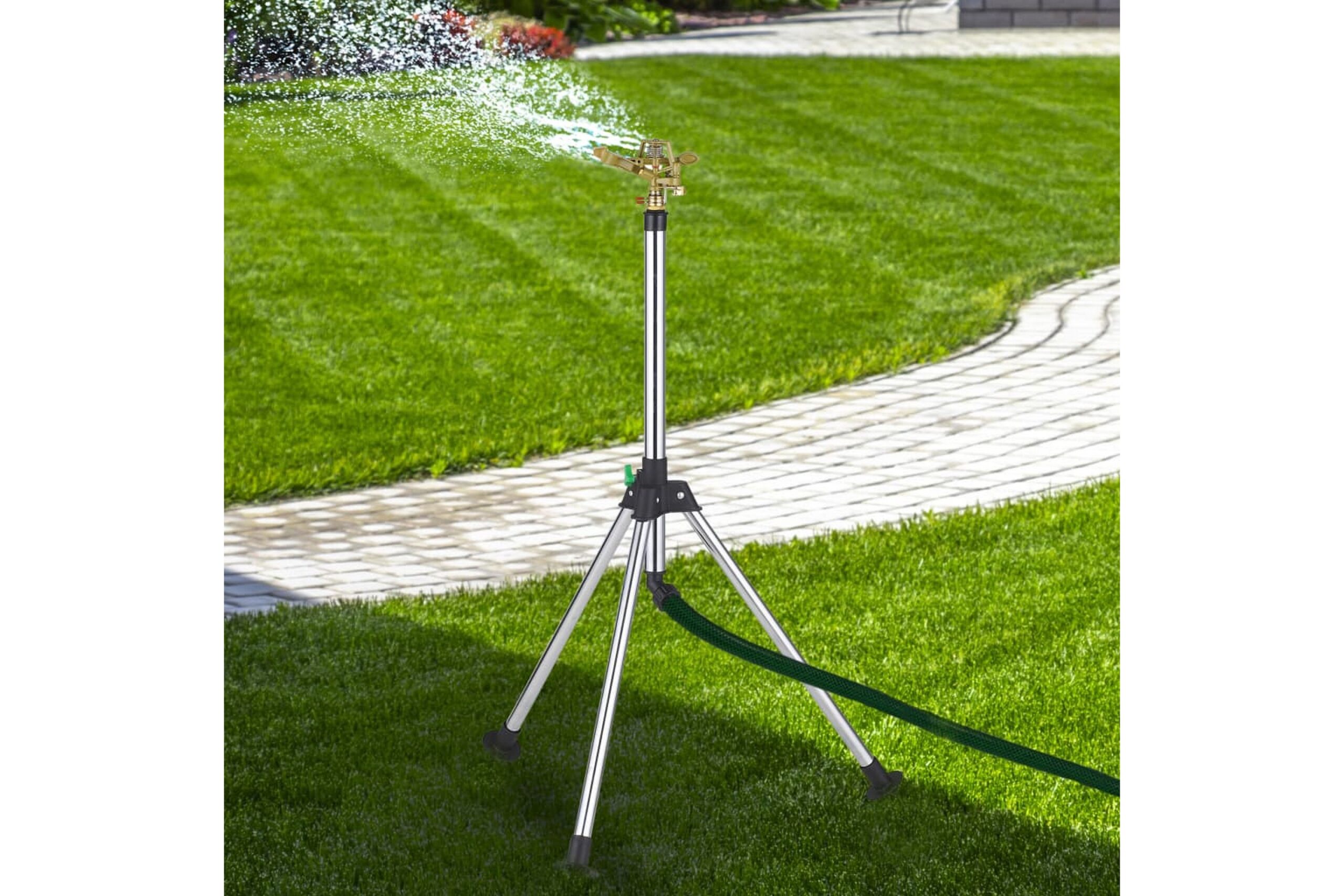HI Säädettävä pyörivä sprinkleri sinkkiseos - Hopea