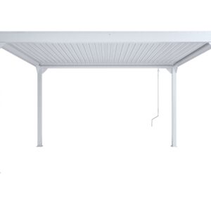 Pergola Avattavat lamellit 3x4 m - Valkoinen