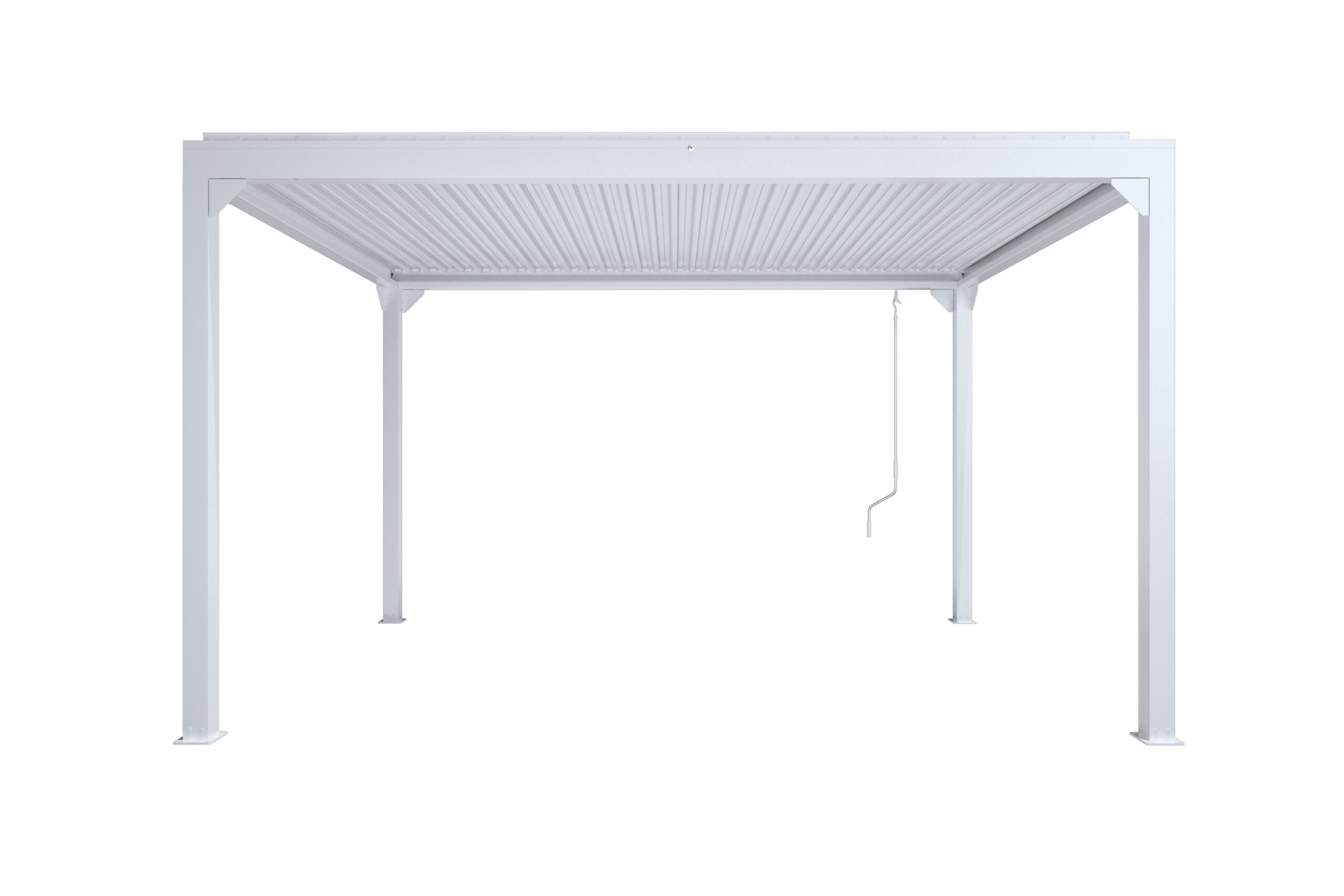 Pergola Avattavat lamellit 3x4 m - Valkoinen