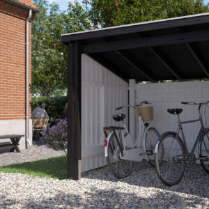 PLUS Nordic Pyörävaja 5,7 m² - 1 Moduuli Avoin - Harmaa