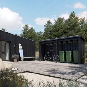 PLUS Nordic Multi Puutarhavaja 4,7 m² -2 moduulia Avoin - Harmaa