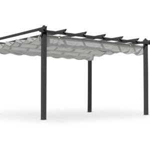 Pergola Hillerstorp Pergolux 3x4 m - Musta/Valkoinen