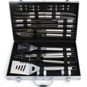 Grillausvälineet 24 osaa Hopea - Metalcraft