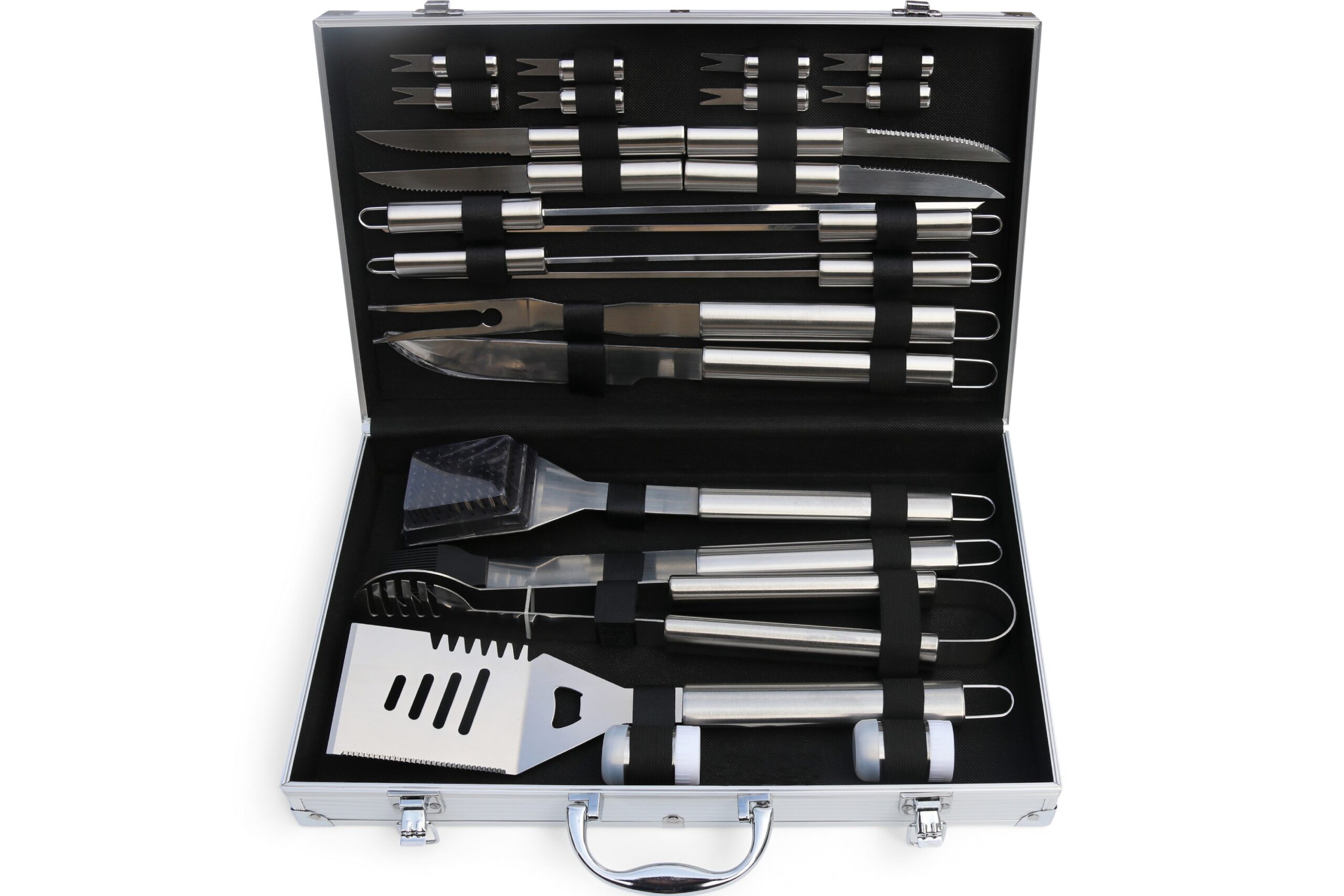 Grillausvälineet 24 osaa Hopea - Metalcraft