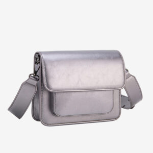 Cayman Crossbody Laukku Kiiltävä Harmaa