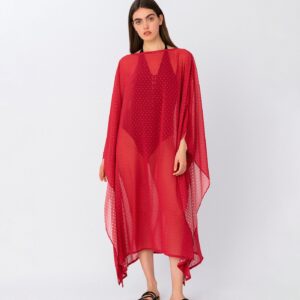 Giselle Print Maxi Kaftaani Punainen
