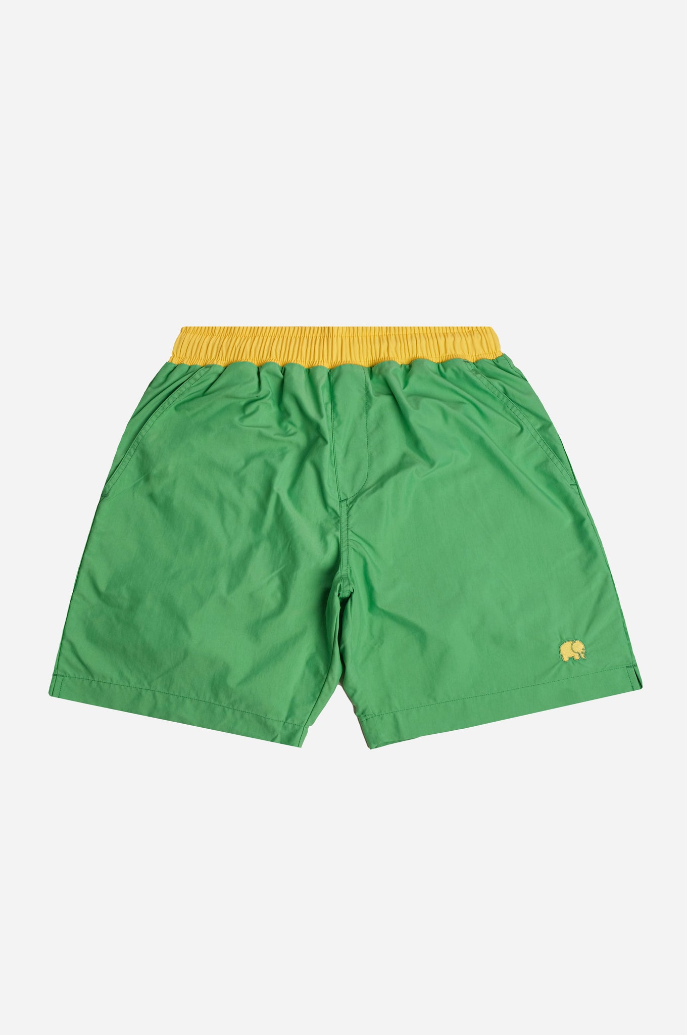 Color Block Swim Shorts Green