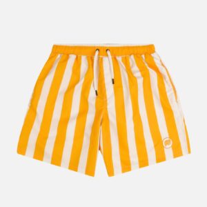Beach Club Swim Shorts Striped Golden