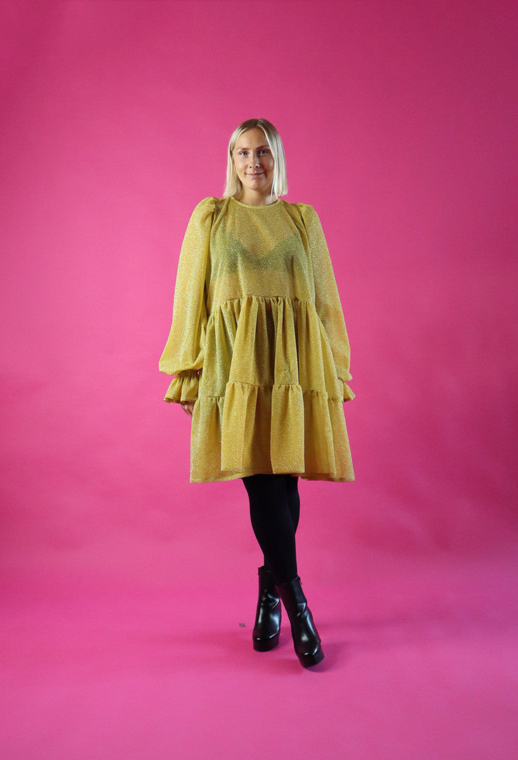 Dishy Mekko Glitter Keltakulta