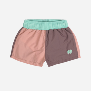 Color Block Kid's Swim Shorts Mauve