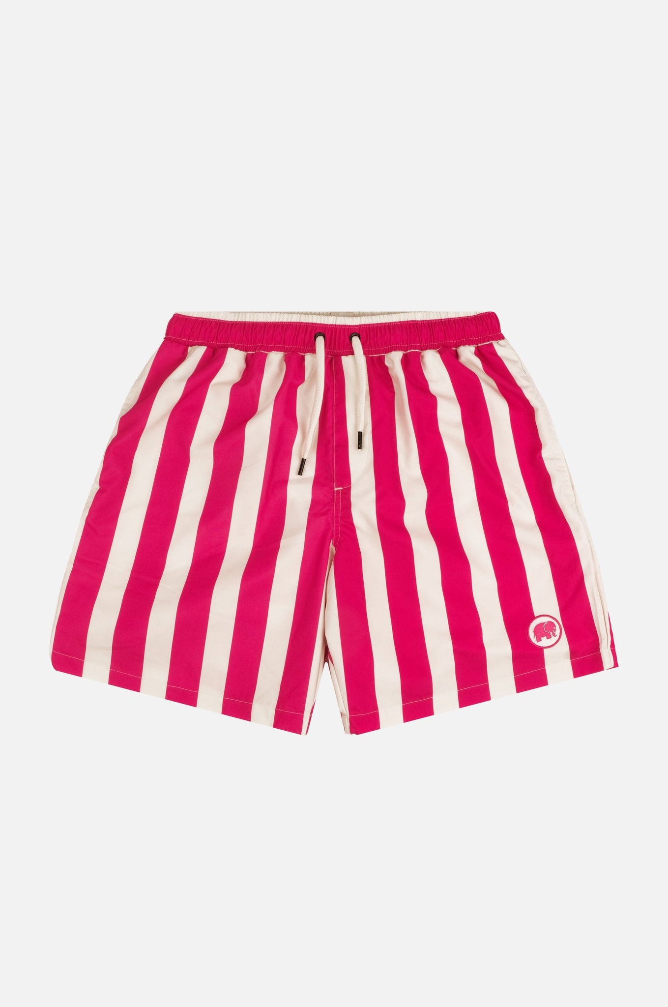 Beach Club Swim Shorts Striped Fuchsia