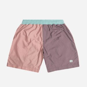 Color Block Swim Shorts Mauve