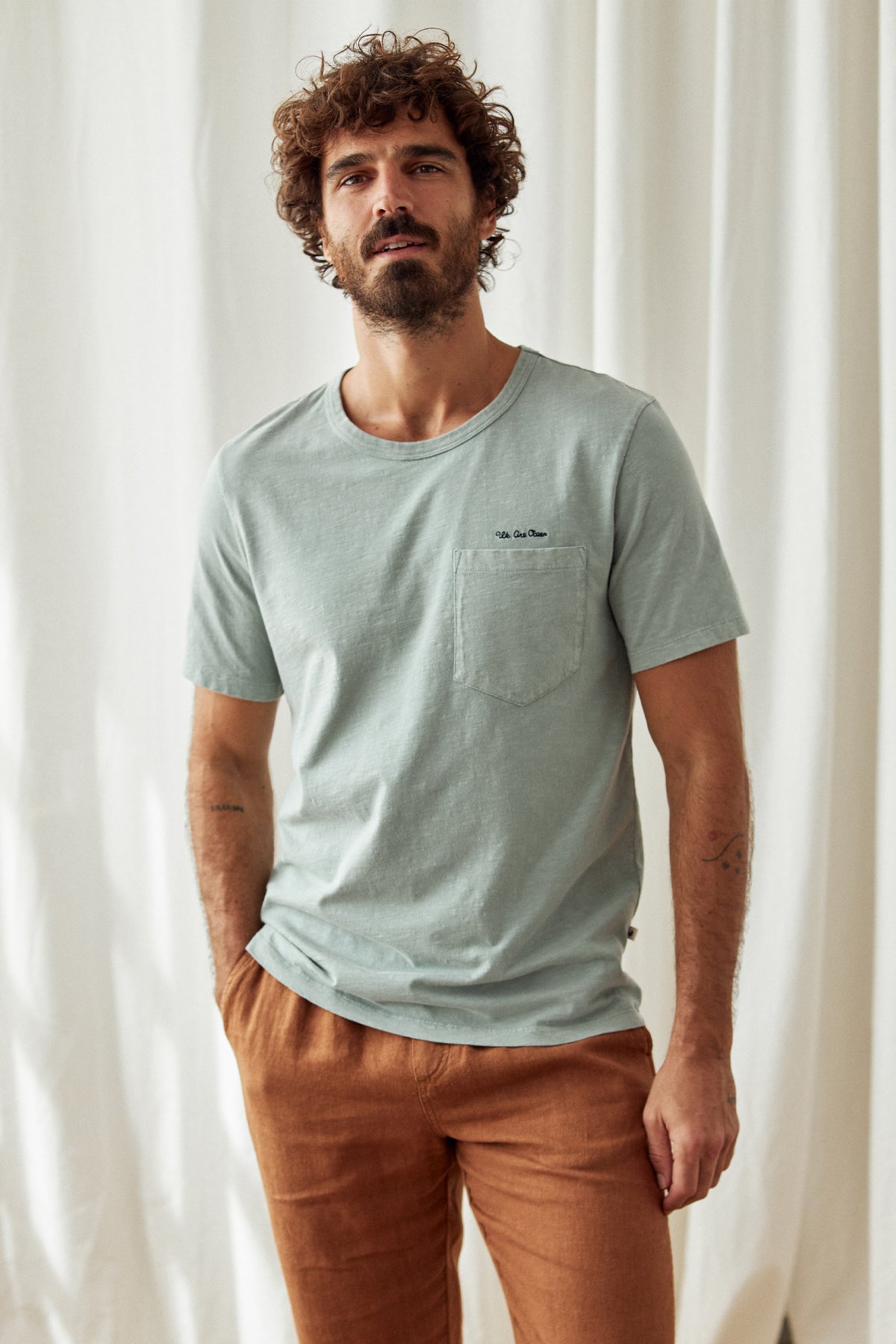 Groix T-Shirt Light Blue/Grey