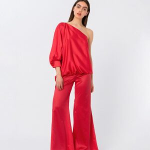 Giselle One Shoulder Top Red