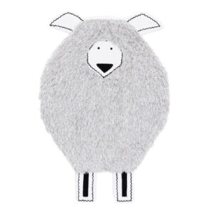 4Living Sheep puuvillamatto 60x110 cm valkoinen