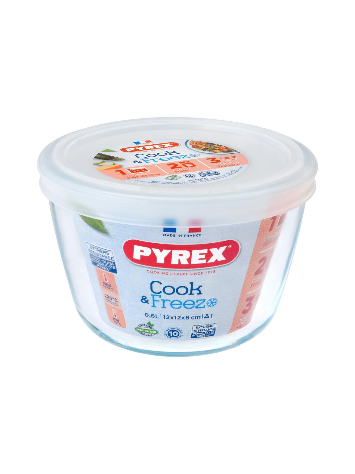 Cook & freeze - pyöreä lasivuoka 0,6 l