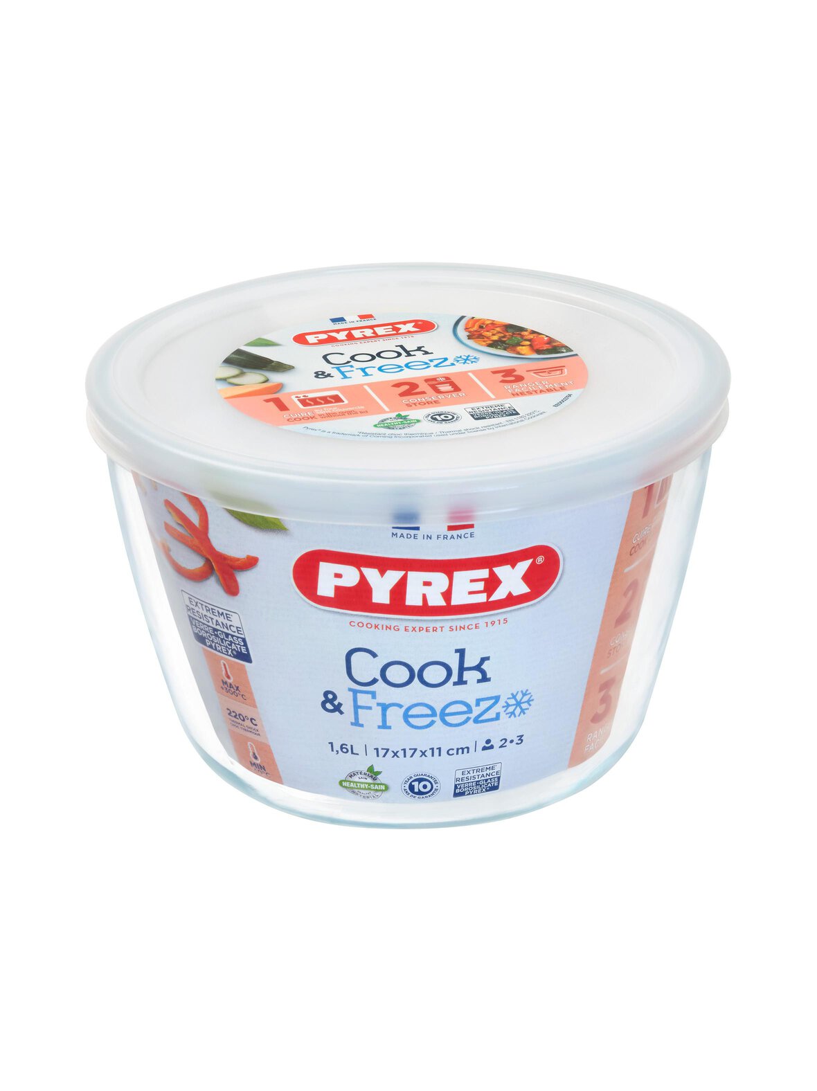 Cook & freeze - pyöreä lasivuoka 1,6 l