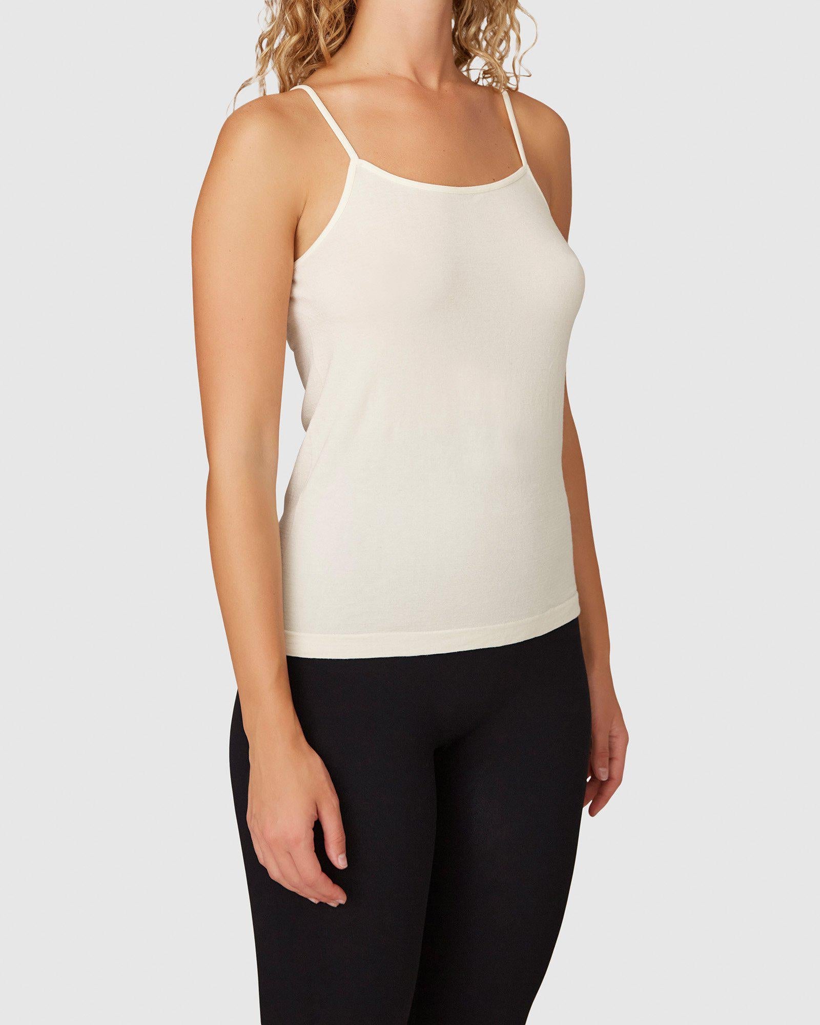 Emmy Cashmere Singlet Ivory