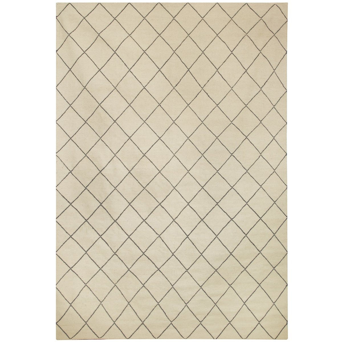 Chhatwal & Jonsson Diamond matto 230x336 cm Luonnonvalkoinen-harmaa