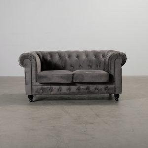 Manor House Chesterfield Lyx 2-istuttava sohva harma