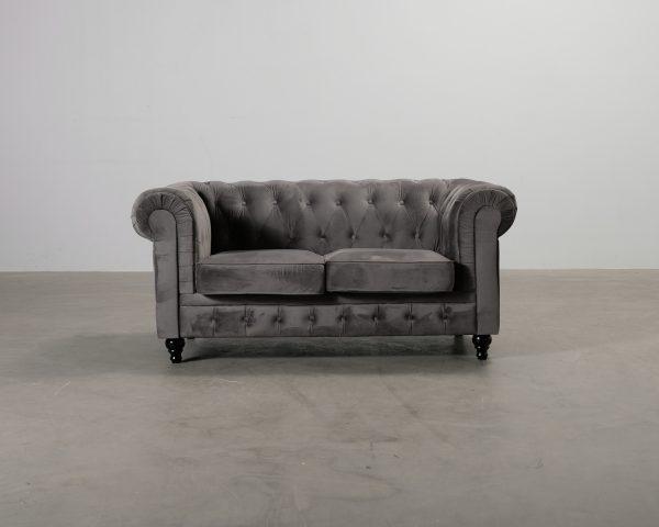 Manor House Chesterfield Lyx 2-istuttava sohva harma
