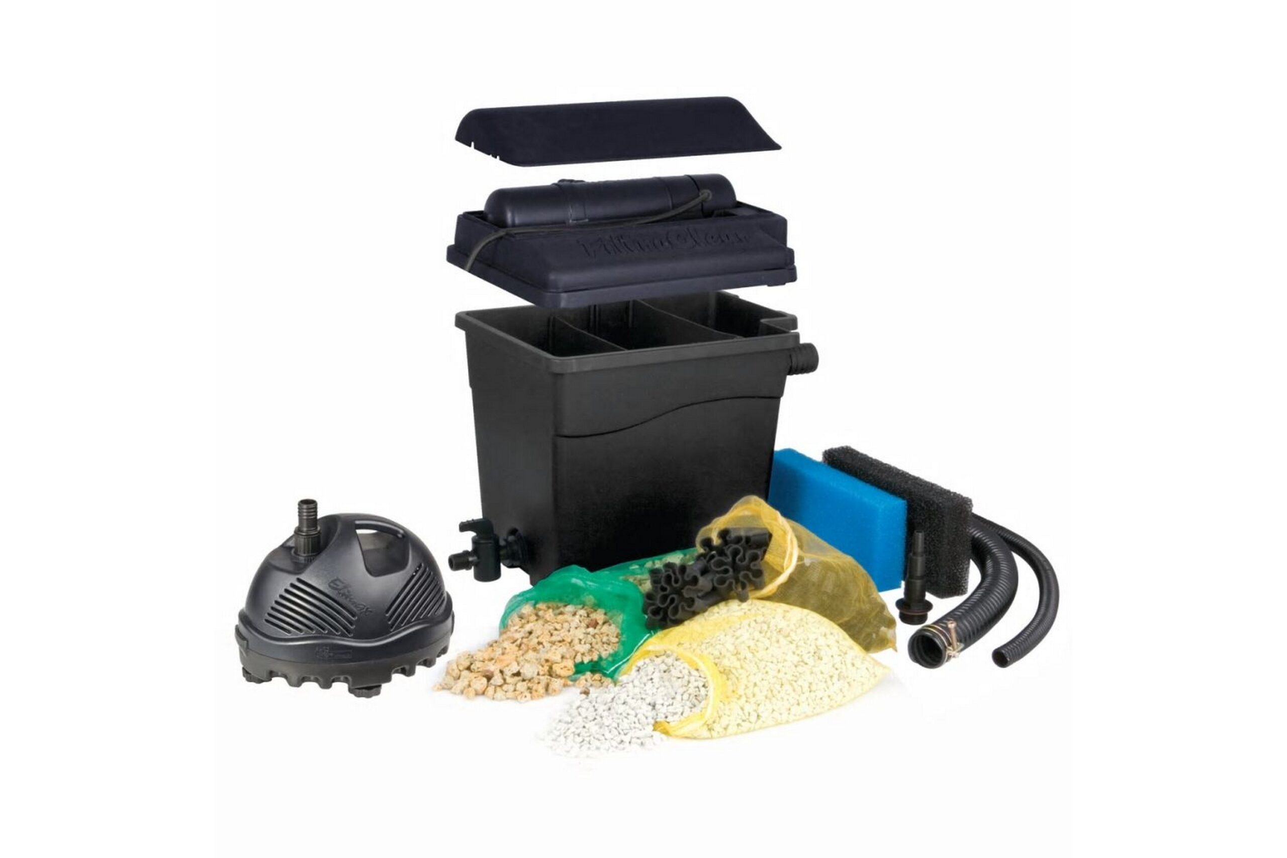Ubbink Lammen Suodatin FiltraClear 8000 PlusSet 1355167 - Musta