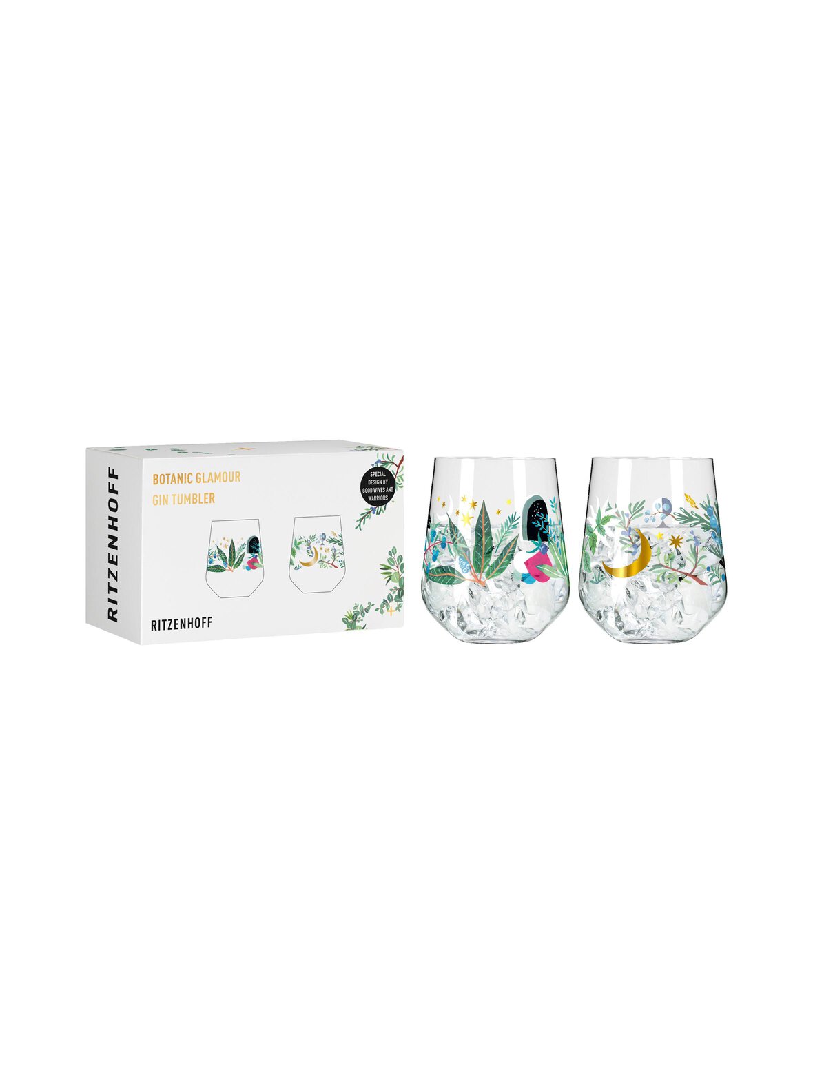Botanic glamour gin -lasit 2 kpl