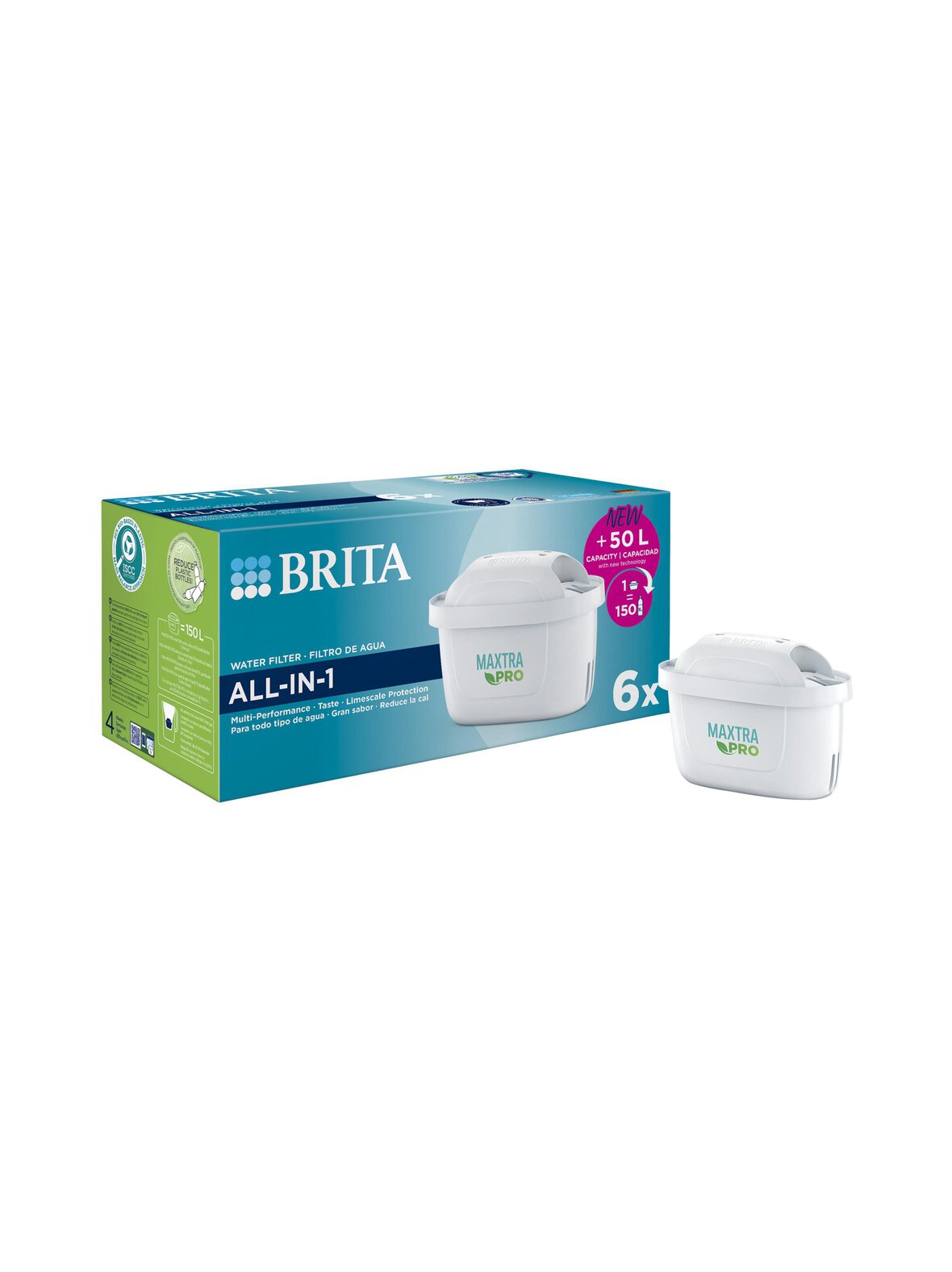 All-in-1 mxpro -vedensuodatinpatruuna, 6-pack