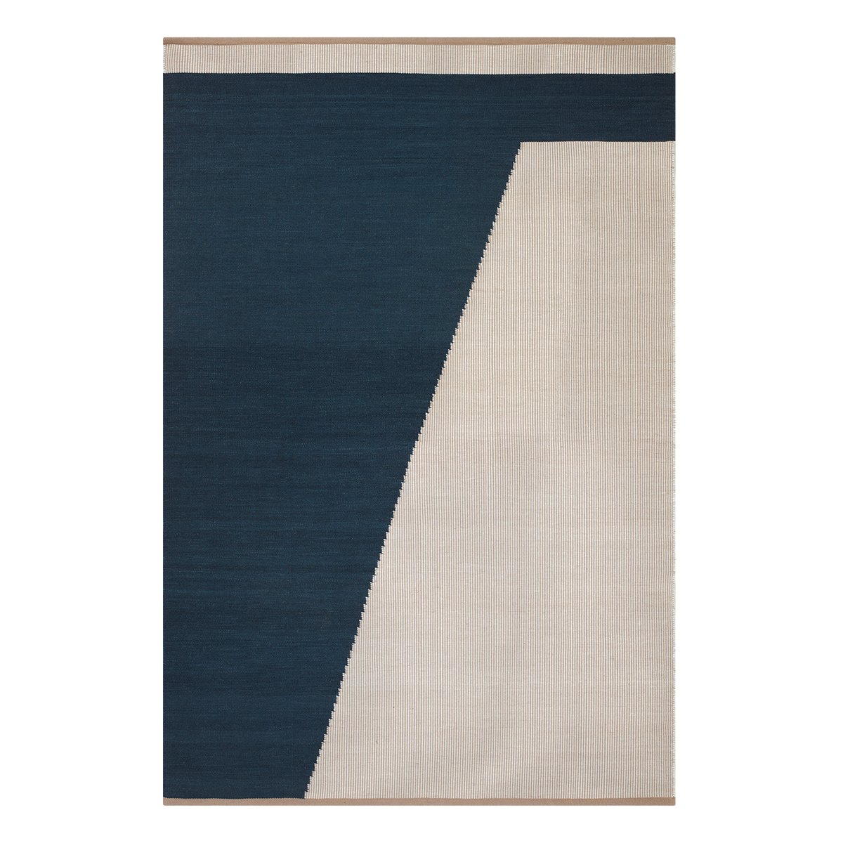 Chhatwal & Jonsson Una villamatto, 180 x 270 cm Dark blue-beige-off white