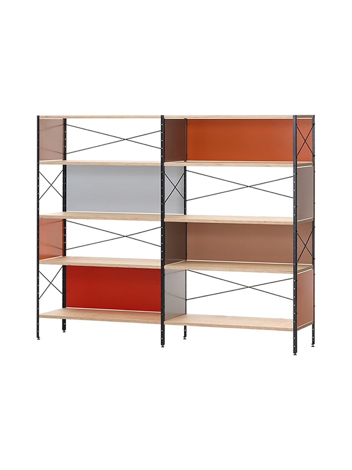 Eames storage unit esu -kirjahylly 179,5 x 42 x 148 cm