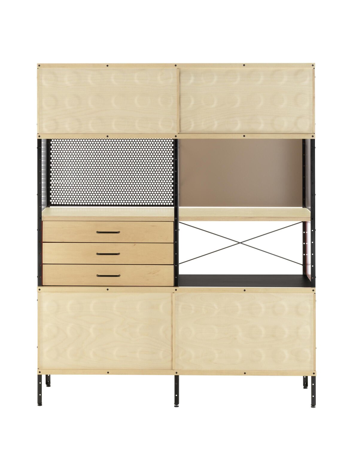 Eames storage unit esu -kirjahylly 122 x 43 x 120 cm