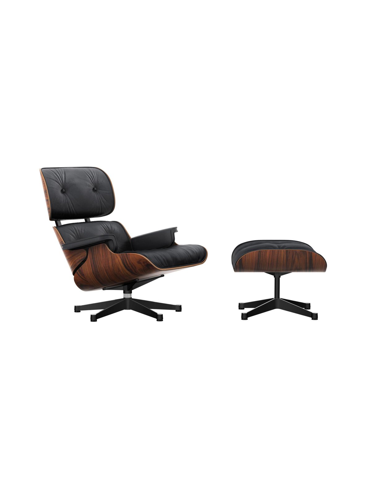 Eames lounge- nojatuoli ja rahi