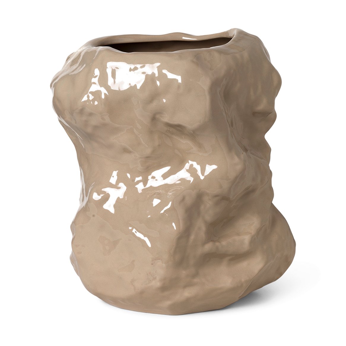 Ferm Living Tuck maljakko, 34 cm Cashmere