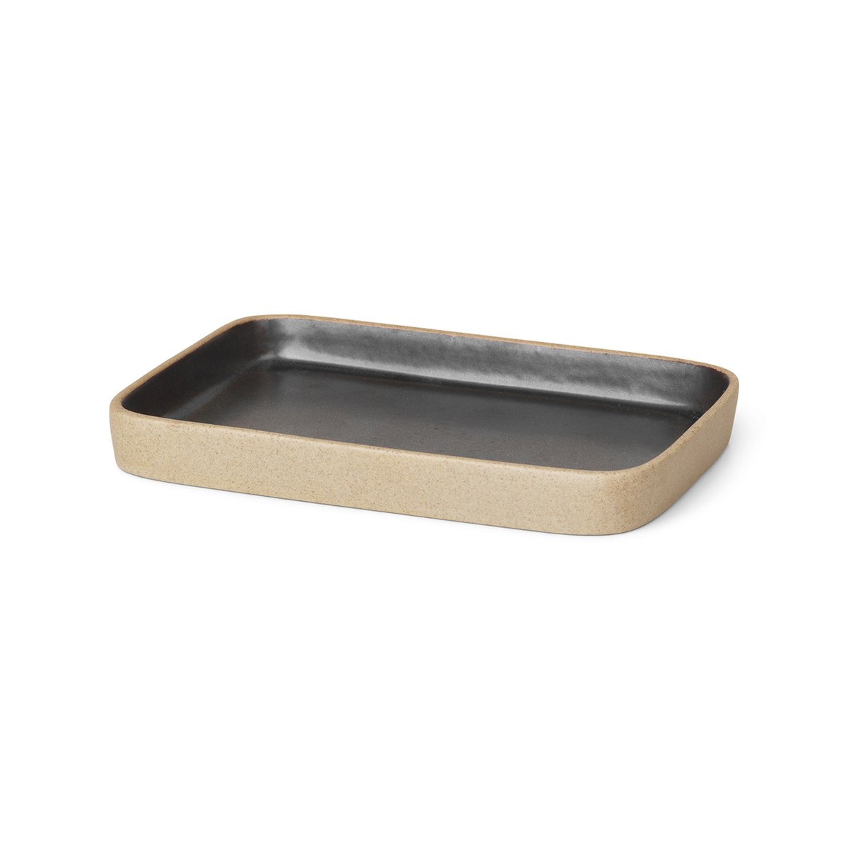 Ferm Living Bon koristetarjotin pieni Beige-musta
