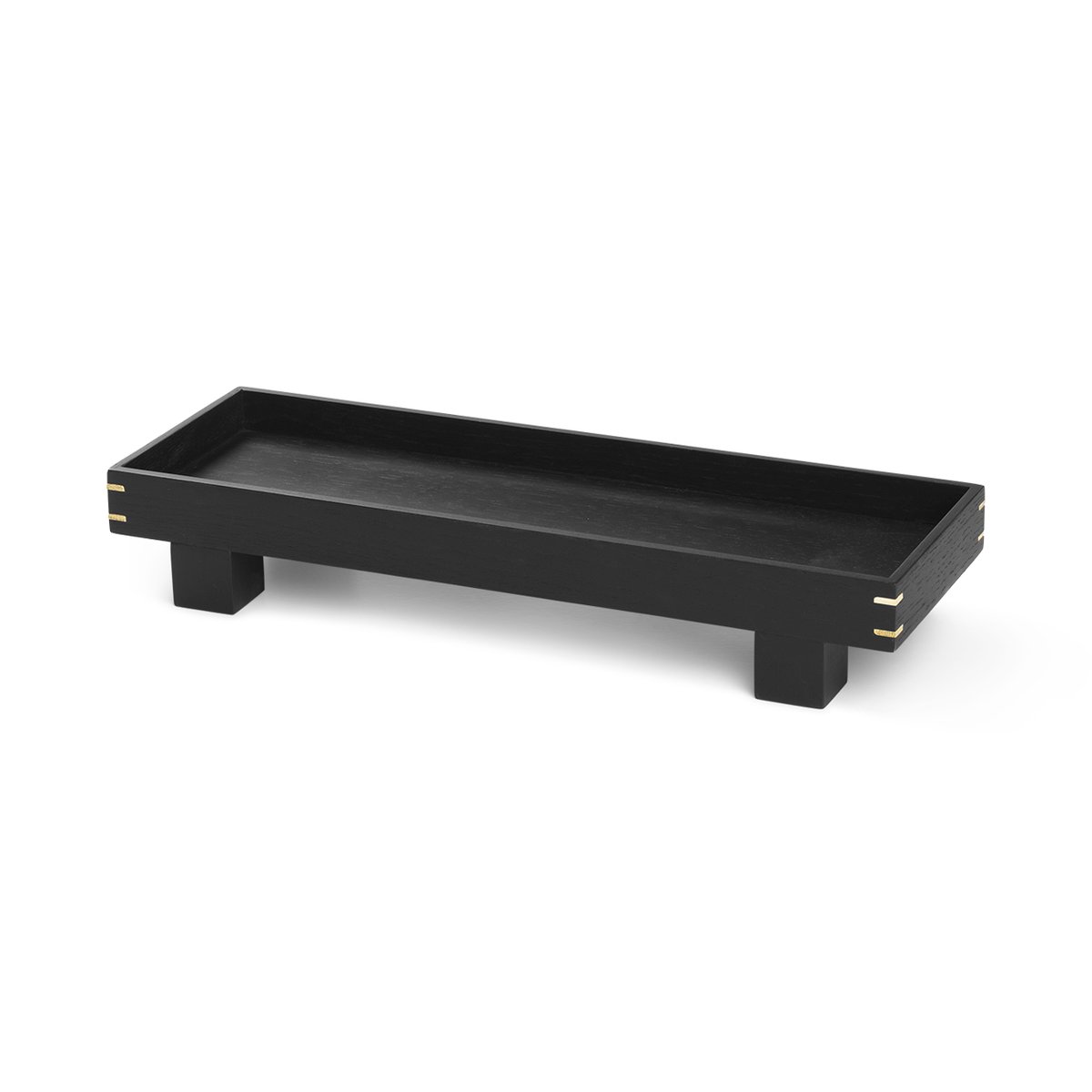 Ferm Living Bon puutarjotin X small Mustaksi petsattu tammi