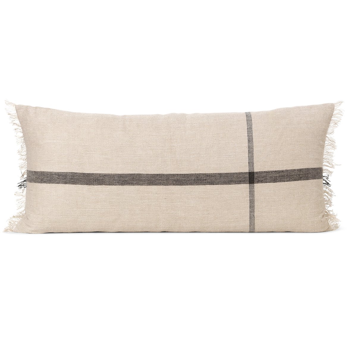 Ferm Living Calm tyyny camel-black 38x88 cm