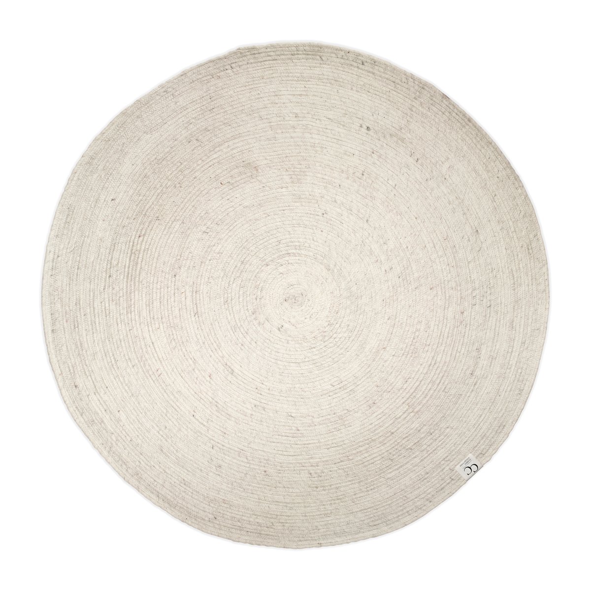 Classic Collection Merino villamatto pyöreä Ø 200 cm Valkoinen