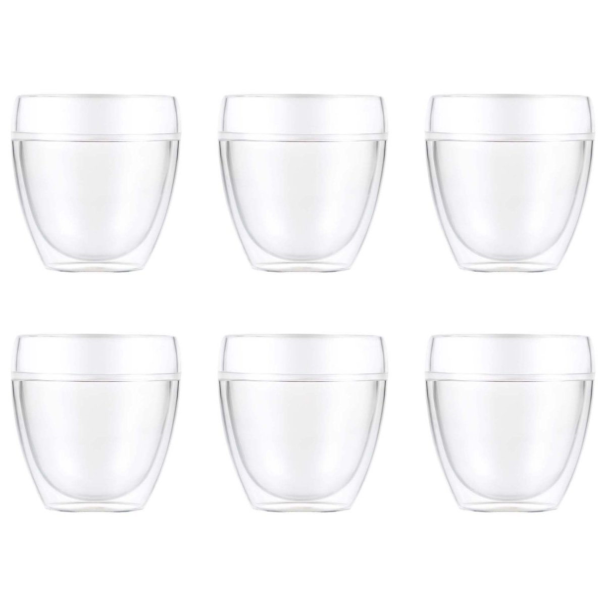 Bodum Pavina Outdoor kaksiseinäinen muovista valmistettu lasi, 6-pakkaus 25 cl
