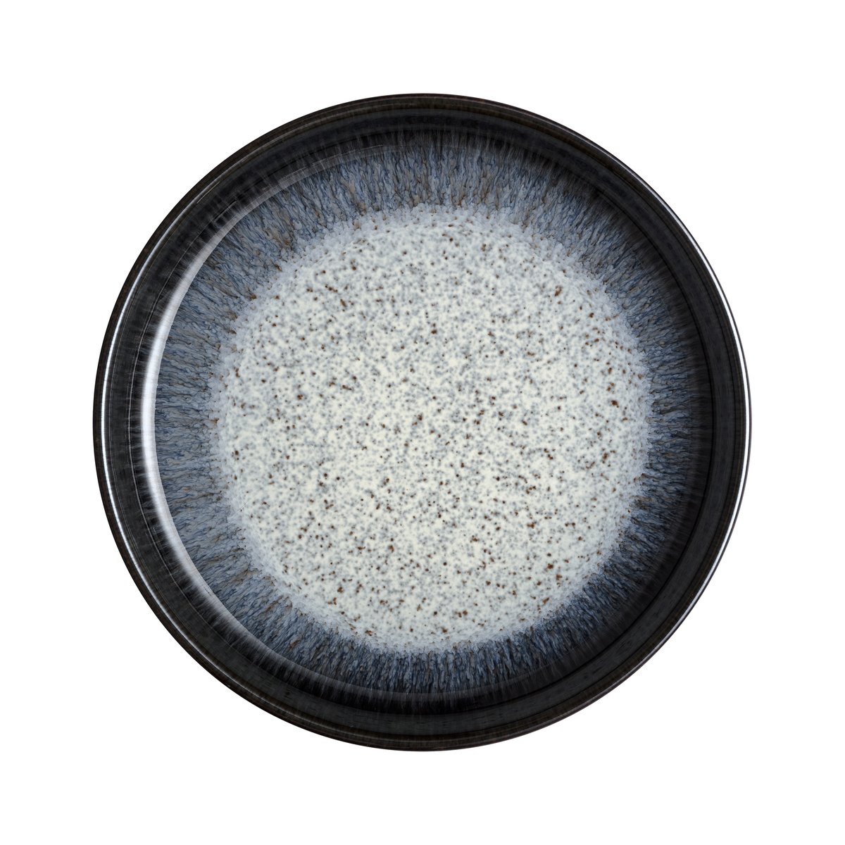 Denby Halo Coupe -leipälautanen 21 cm Sininen-harmaa-musta