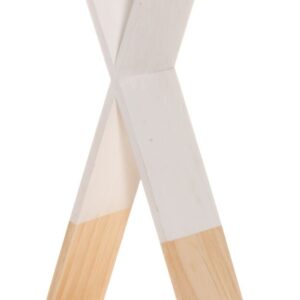 4Living Tiipii hylly 23 cm luonnonväri/valkoinen