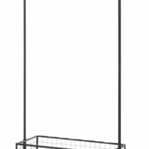 4Living Urban vaaterekki 77,5x32x172,5 cm musta
