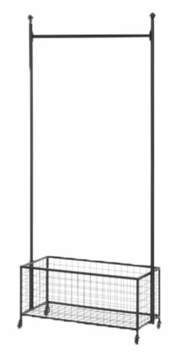 4Living Urban vaaterekki 77,5x32x172,5 cm musta