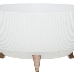 4Living Roma Line ECO jalallinen ruukku Ø33 cm valkoinen