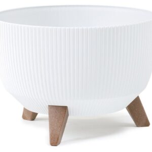 4Living Roma Line ECO jalallinen ruukku Ø40 cm valkoinen
