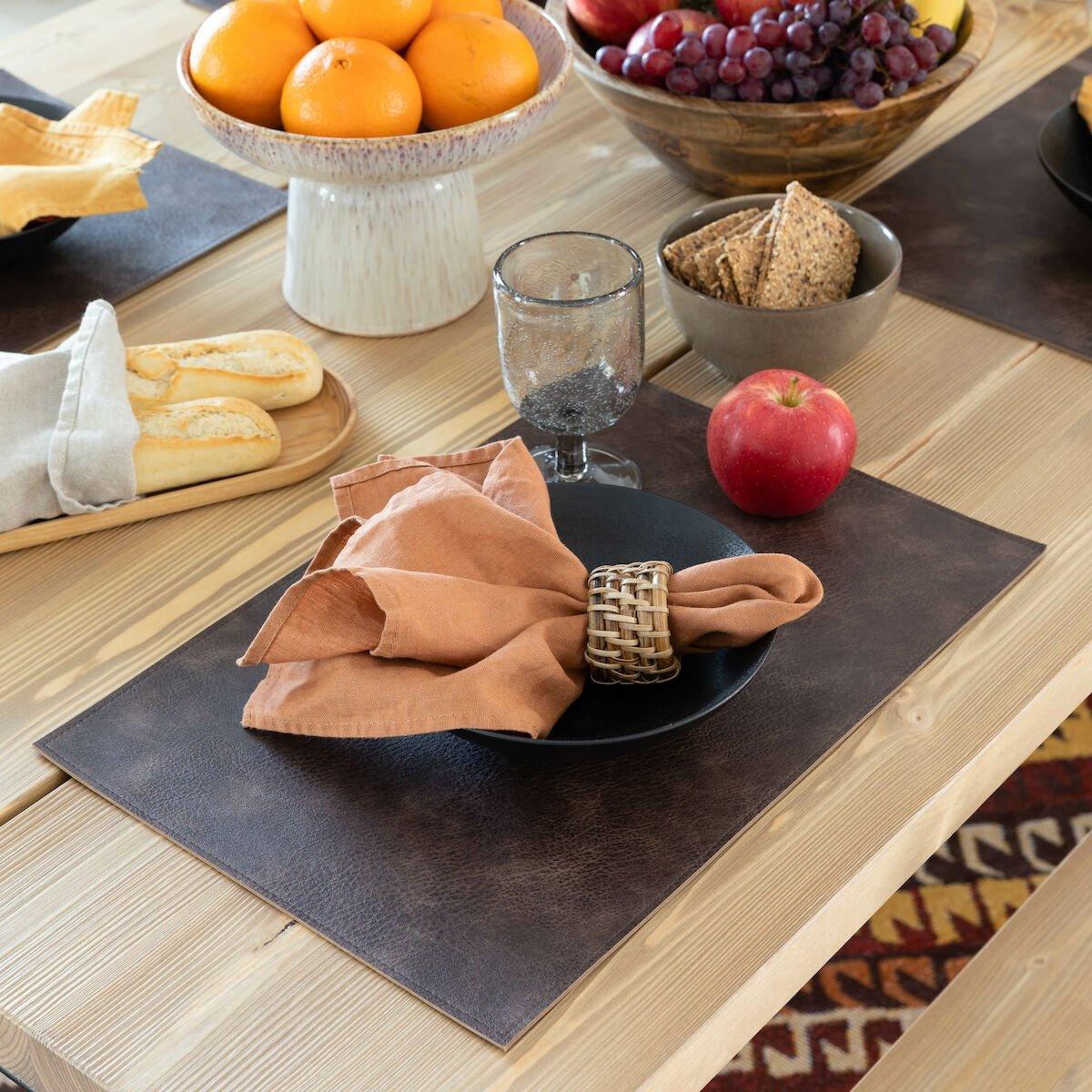 4Living Bergen tabletti 30x45 cm tummanruskea