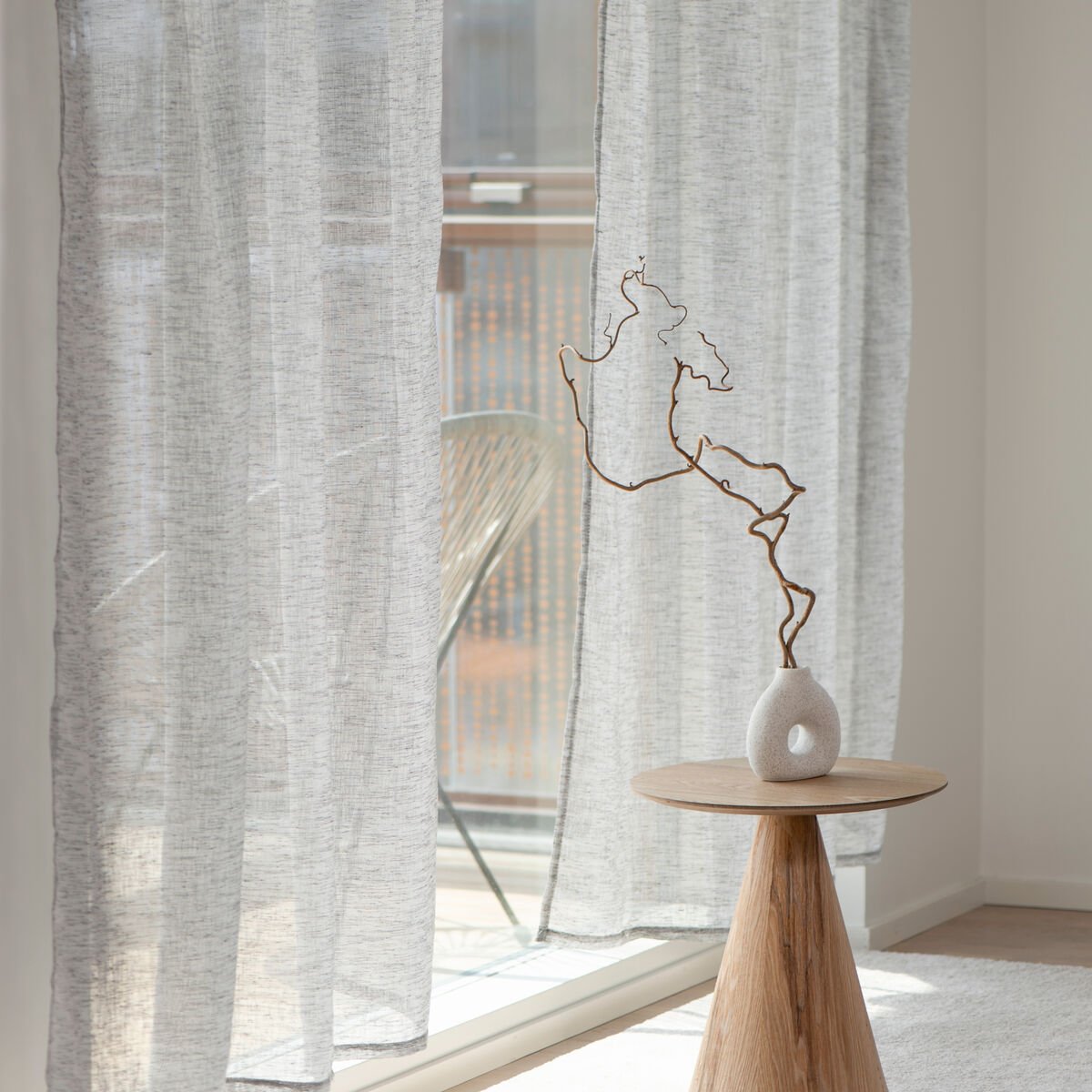 4Living Oliver sivuverhot 2 kpl 140x240 cm harmaa