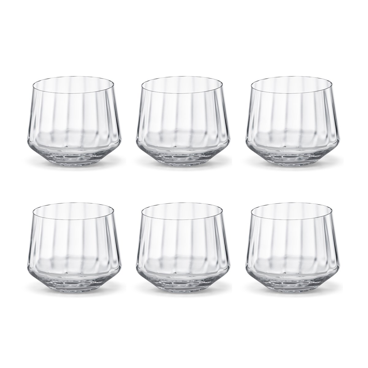 Georg Jensen Bernadotte juomalasi matala 25 cl, 6-pakkaus Kristalli